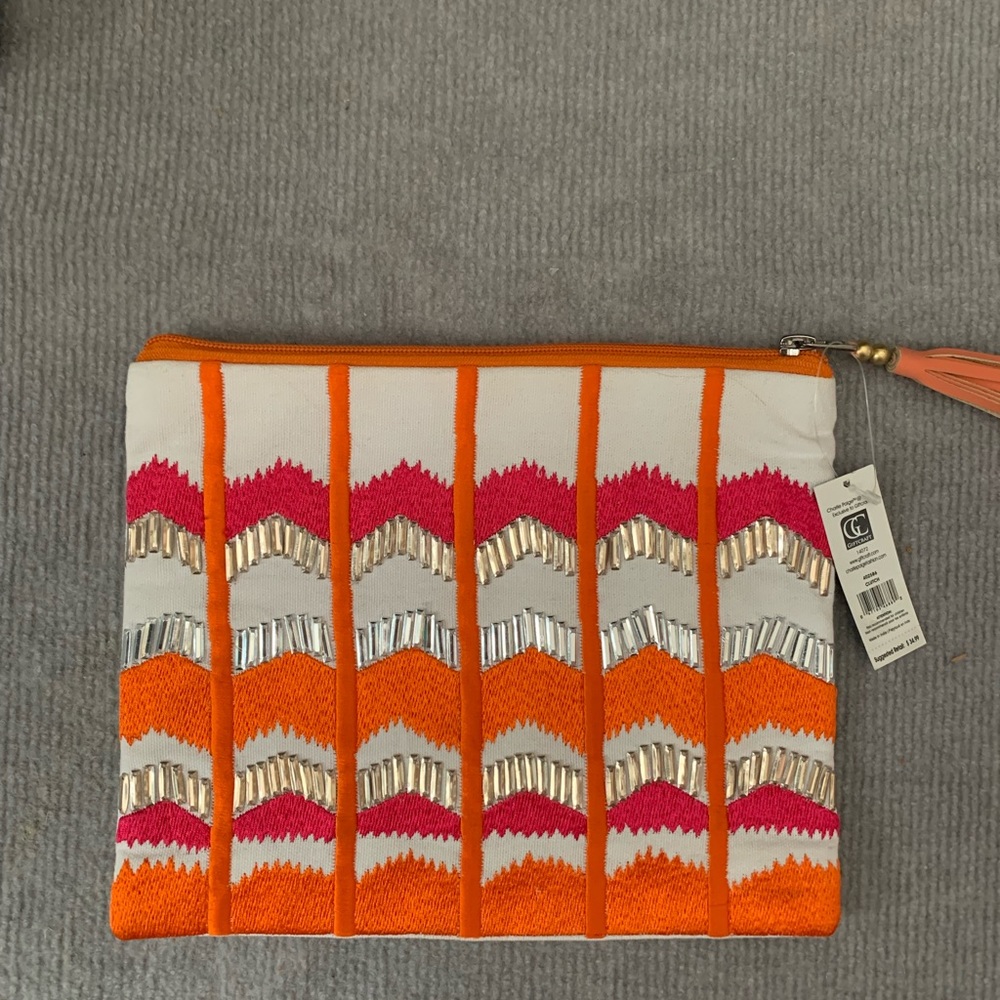 Charlie Paige Zipper Clutch